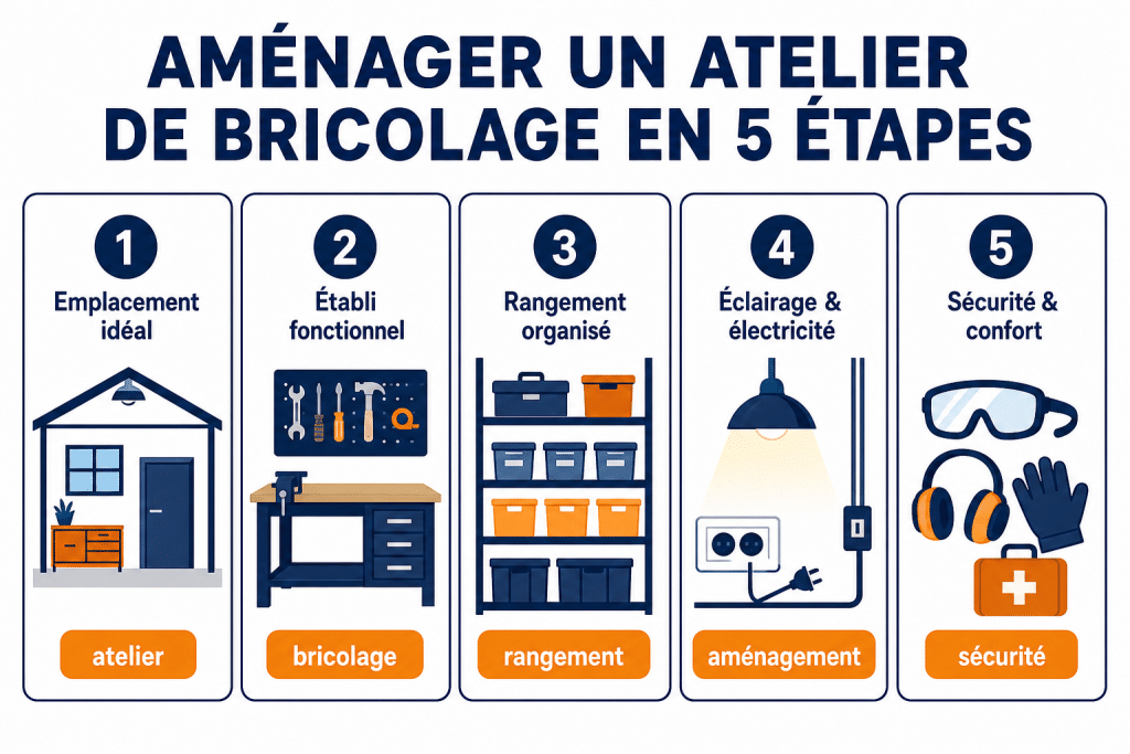 Aménager un atelier de bricolage en 5 étapes