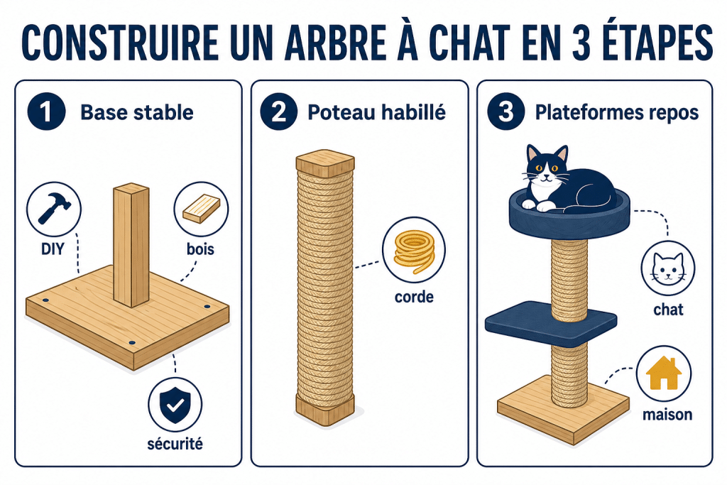 Construire un arbre à chat en 3 étapes