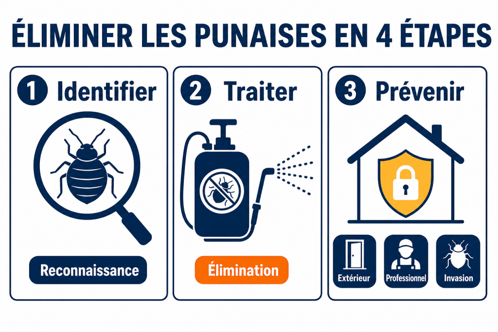 Éliminer les punaises en 4 étapes