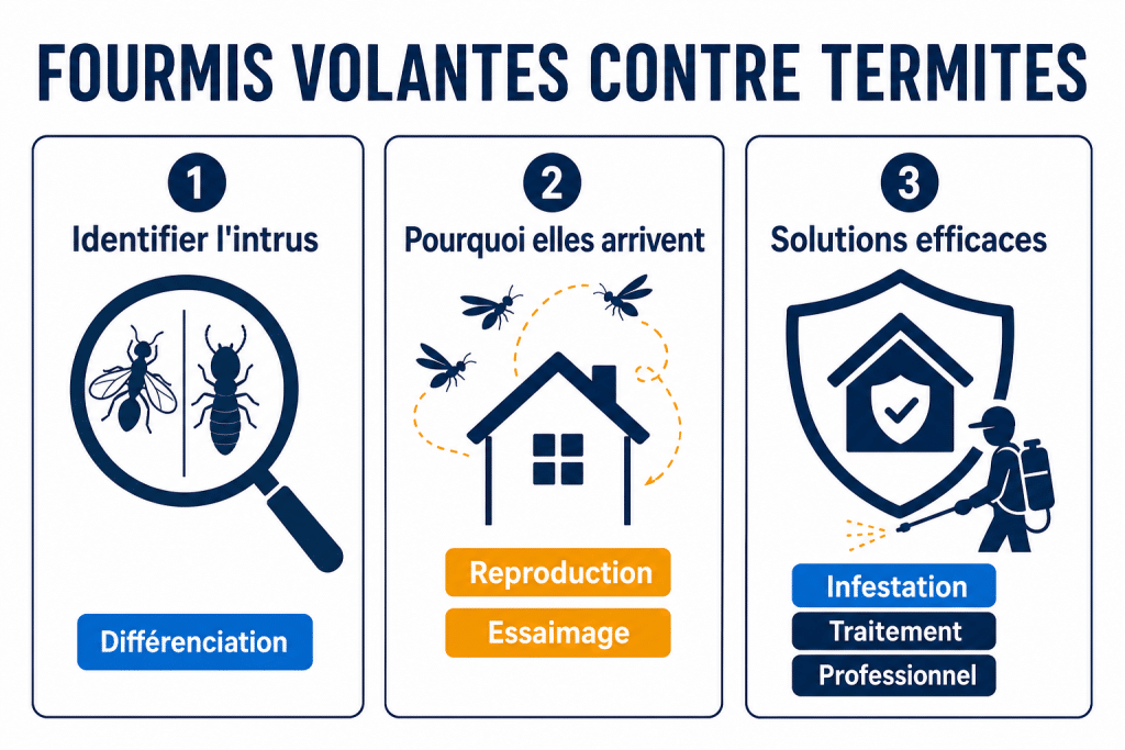 Fourmis volantes contre termites