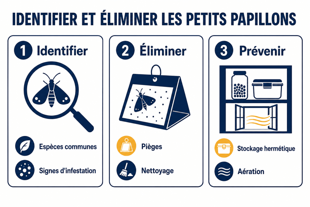 Identifier et éliminer les petits papillons
