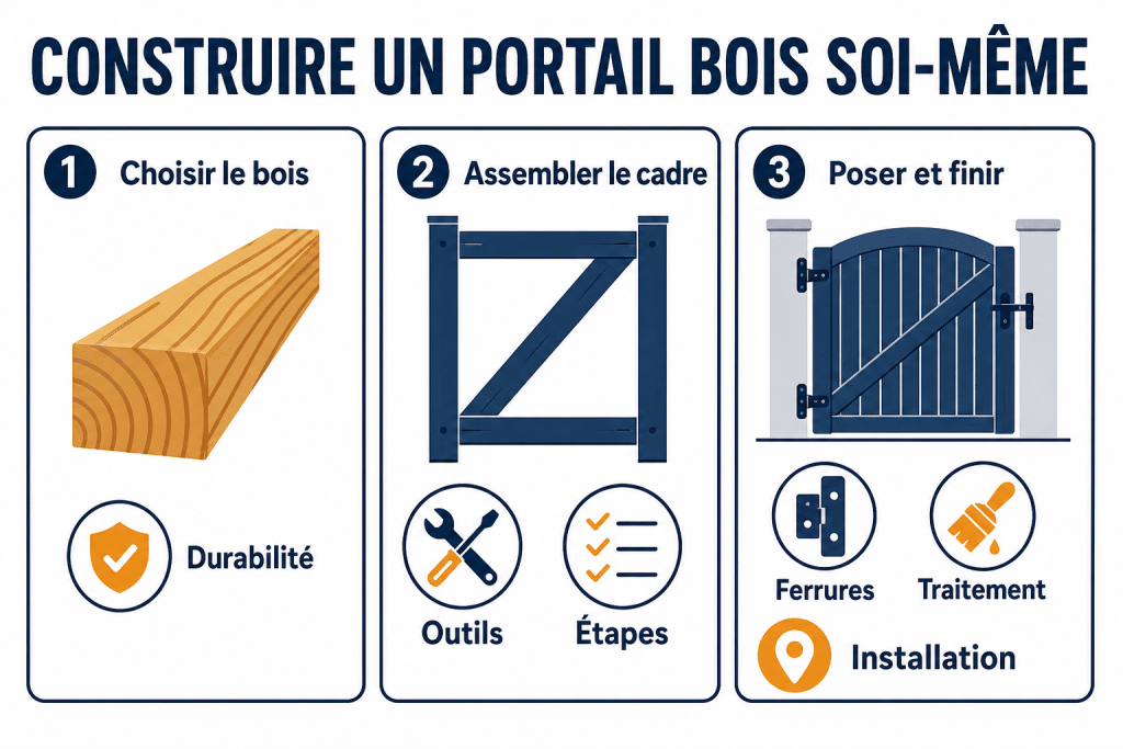 Construire un portail bois soi-même