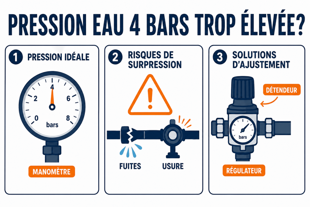 Pression eau 4 bars trop élevée?