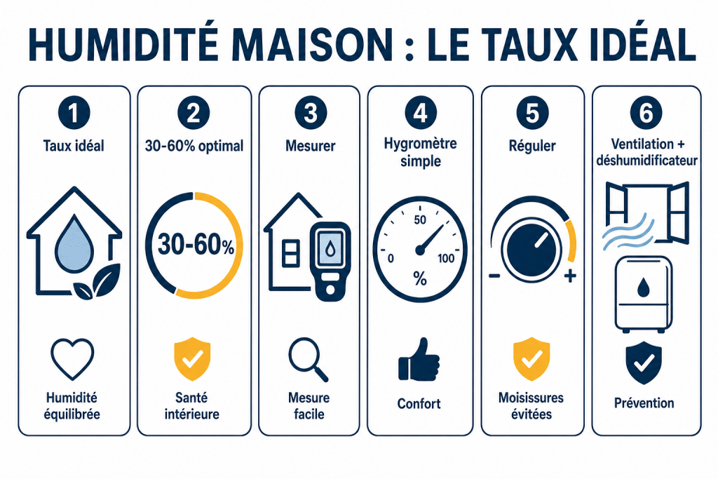 Humidité maison : le taux idéal
