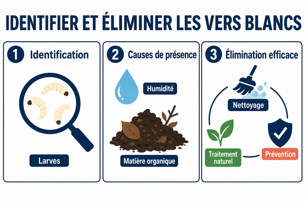 Identifier et éliminer les vers blancs