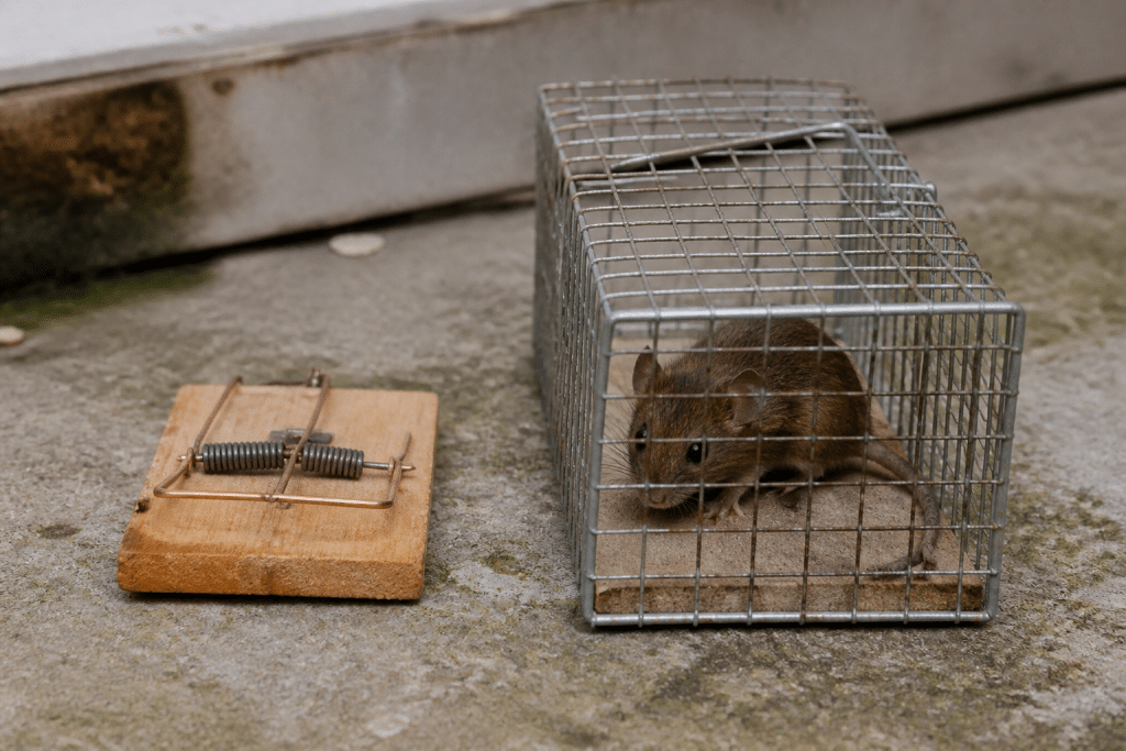 Tapette classique et cage vivante cote a cote comparaison